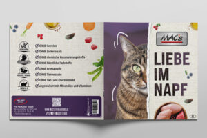 Maqueta del folleto corto de MAC's Cat