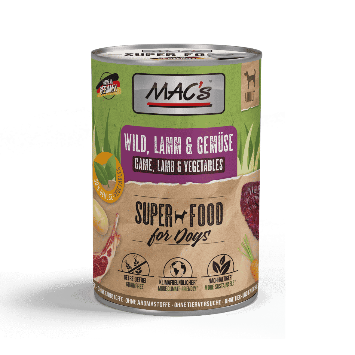 MAC's Hund Gemüse, Wild & Lamm