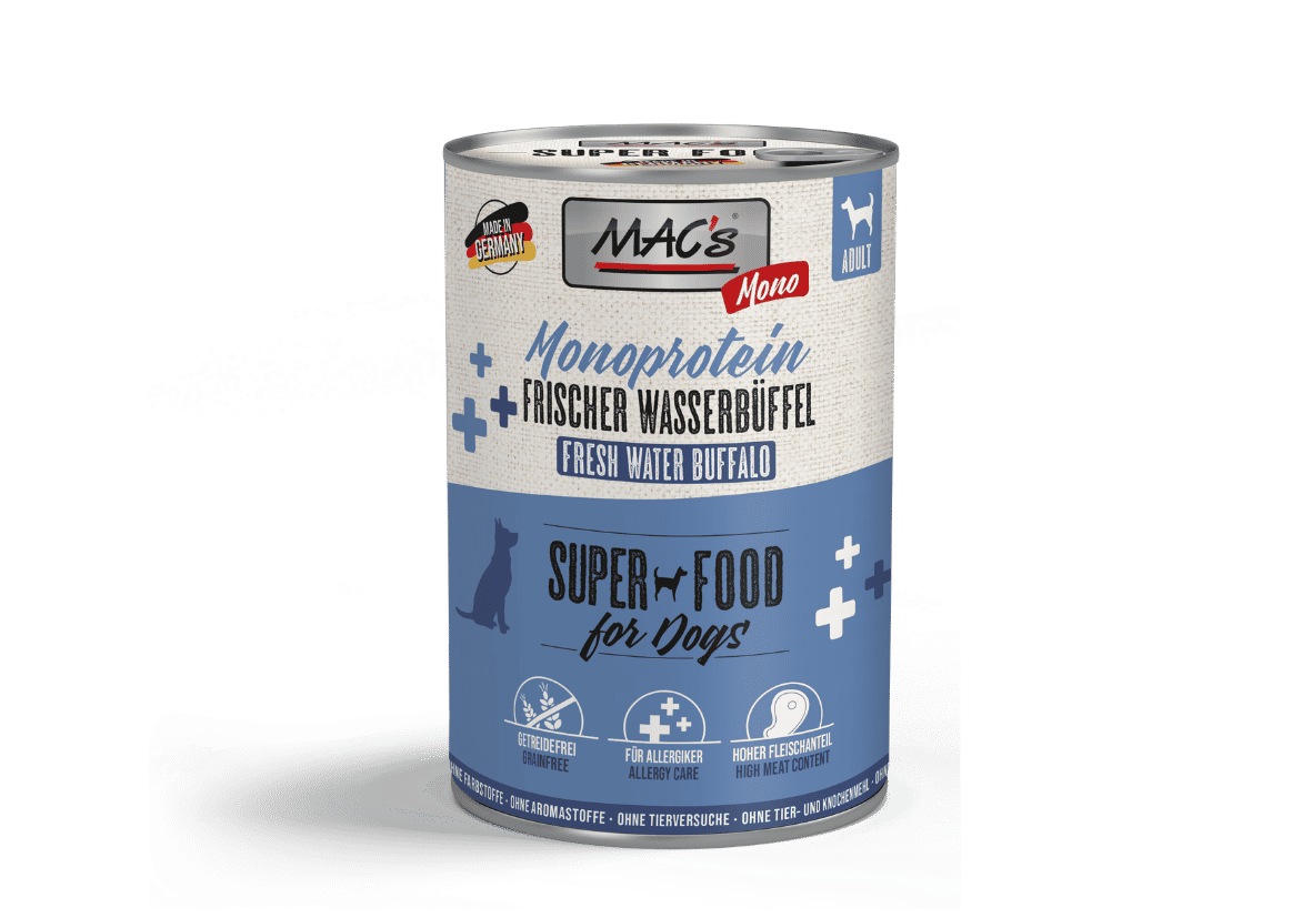 Hund Dose Mono Wasserbueffel