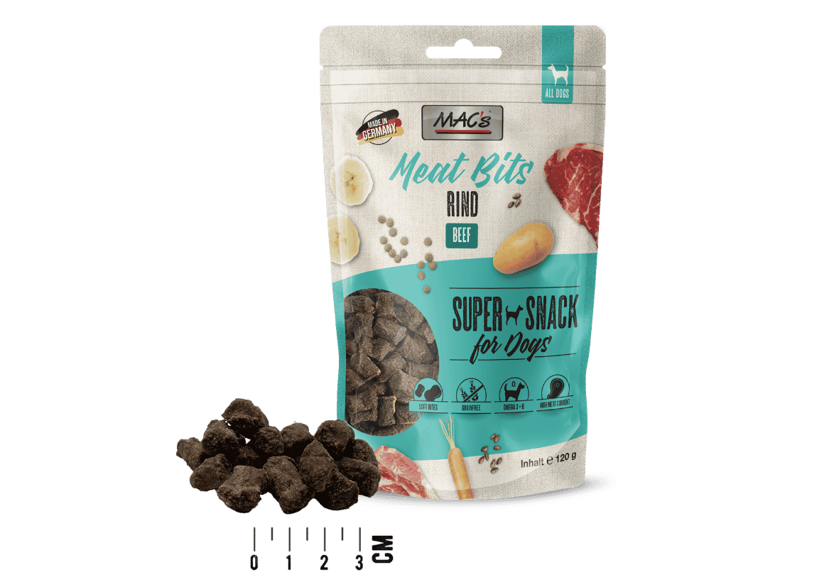 Hund Snack MeatBits Rind