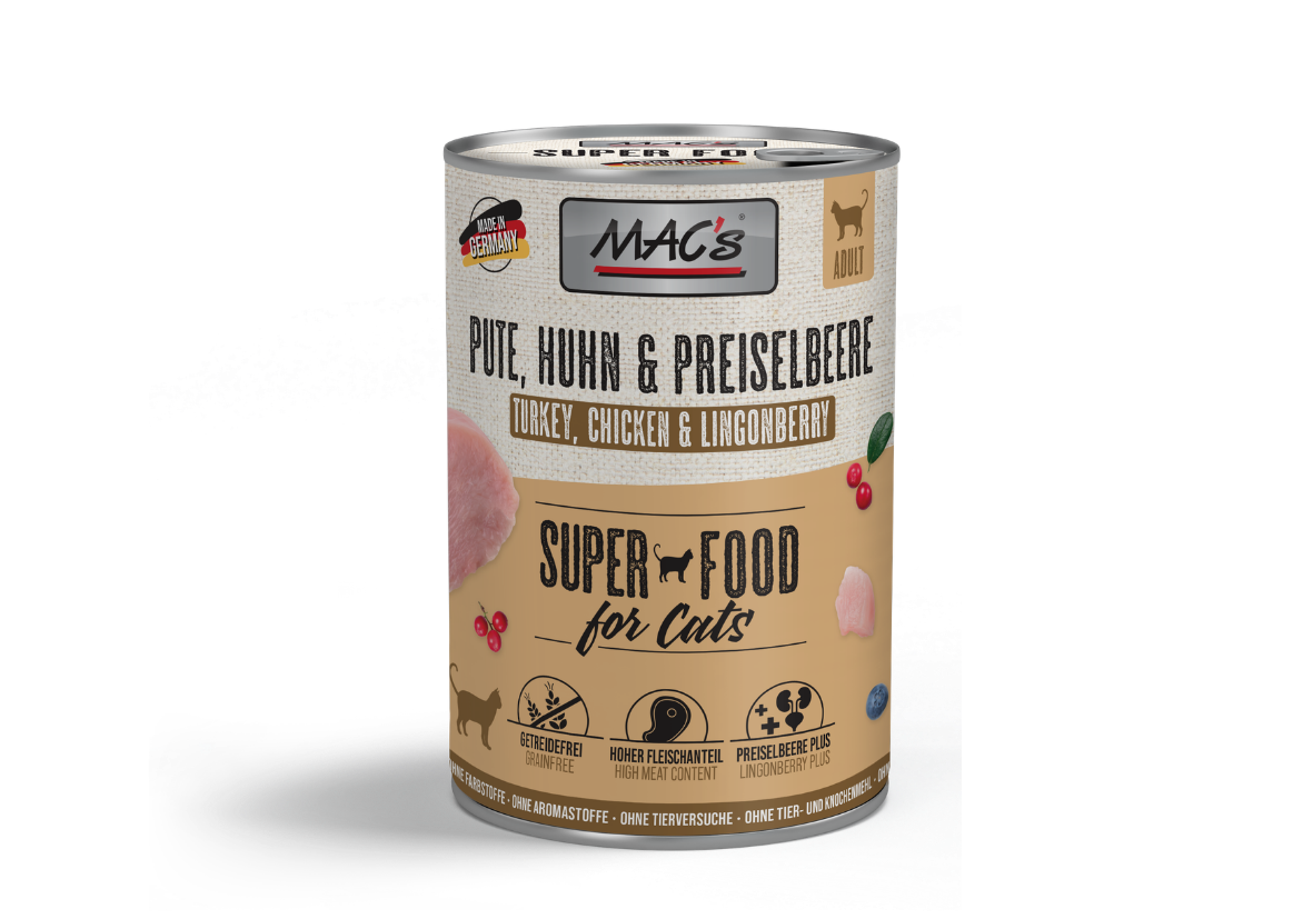Katze Dose - Pute, Huhn & Preiselbeere