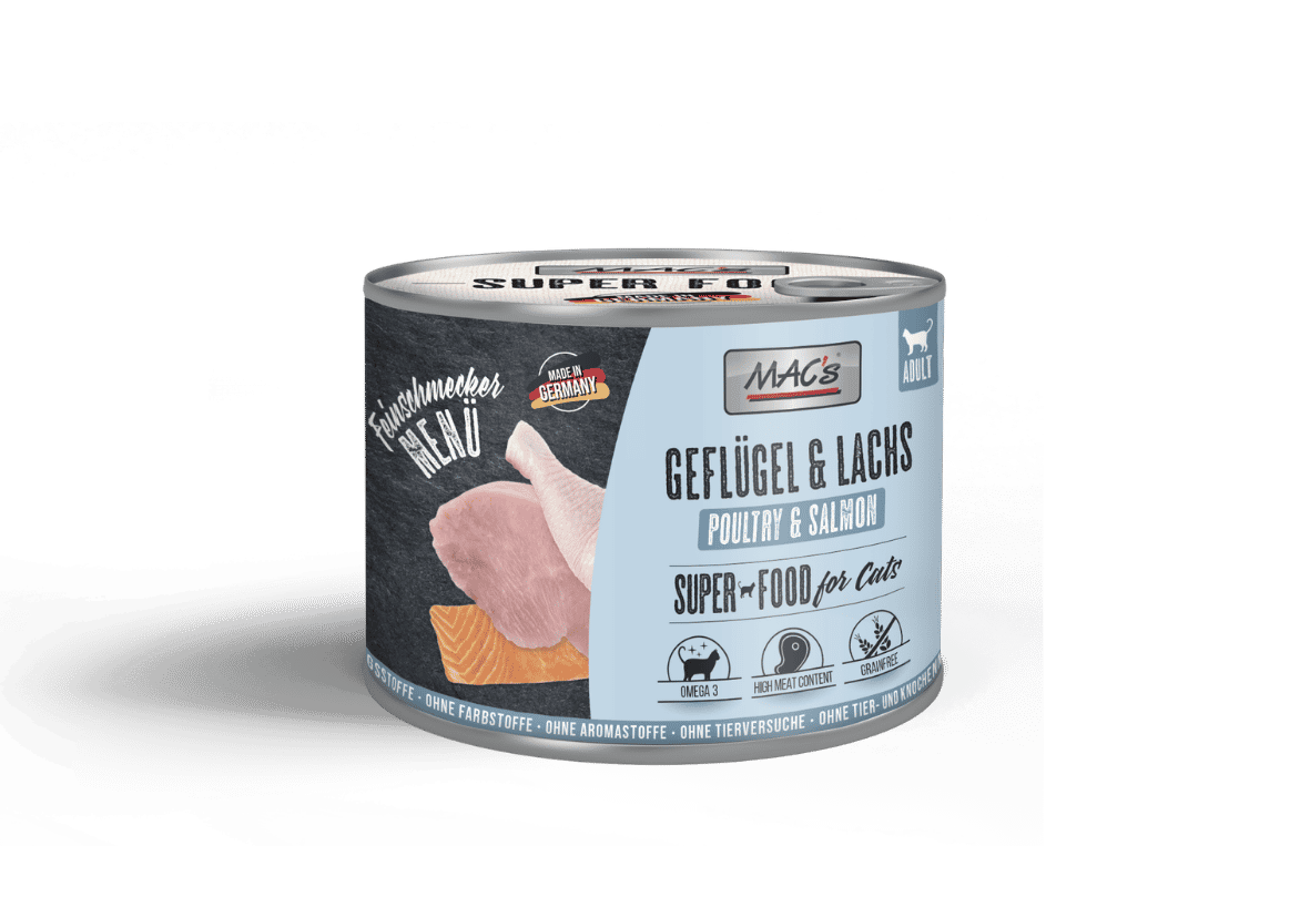 Katze Feinschmecker - Gefluegel und Lachs