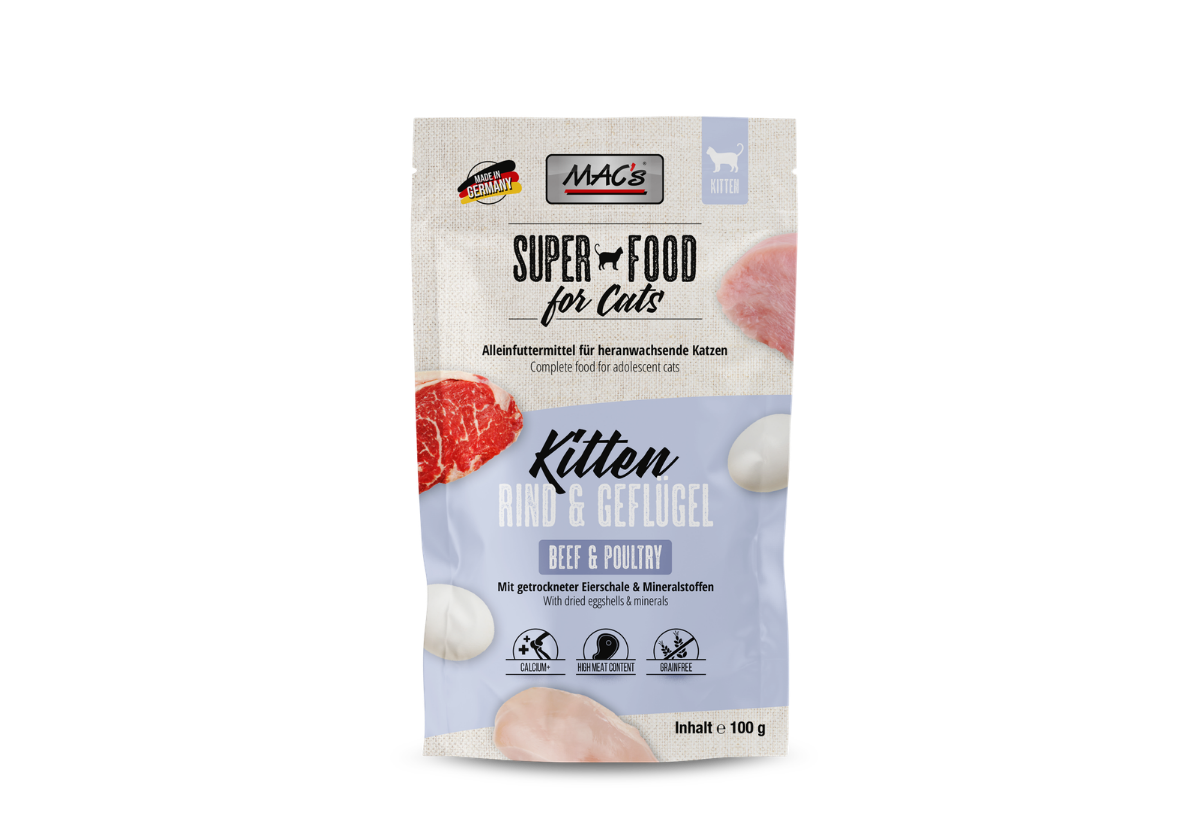 Kitten Pouch - Rind und Gefluegel